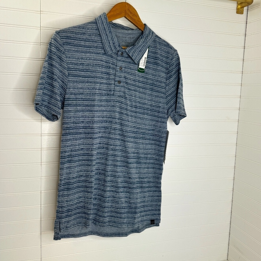 NWT Threads 4 Thought Dirt Road Stripe Polo